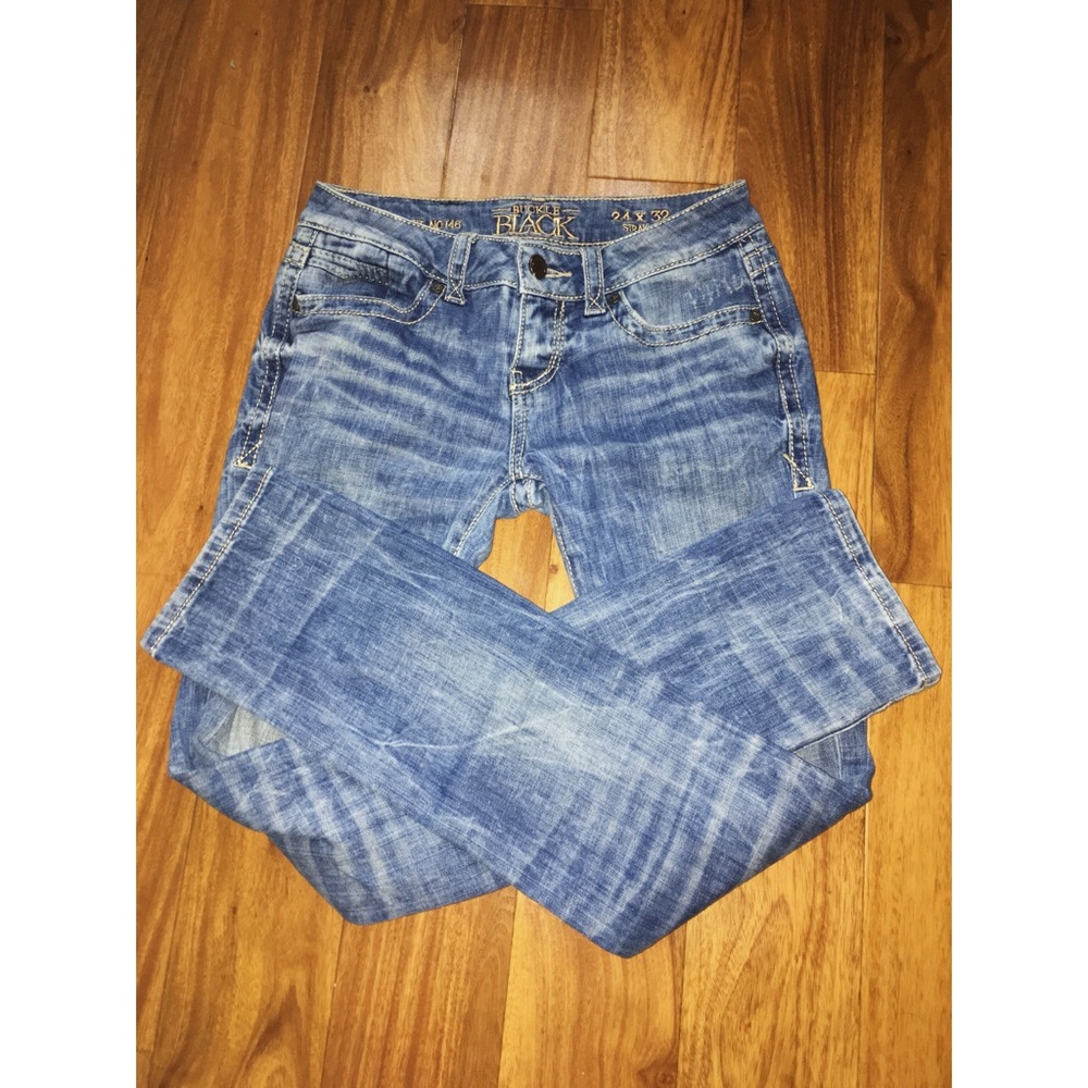 Buckle Black Jeans! Size 24